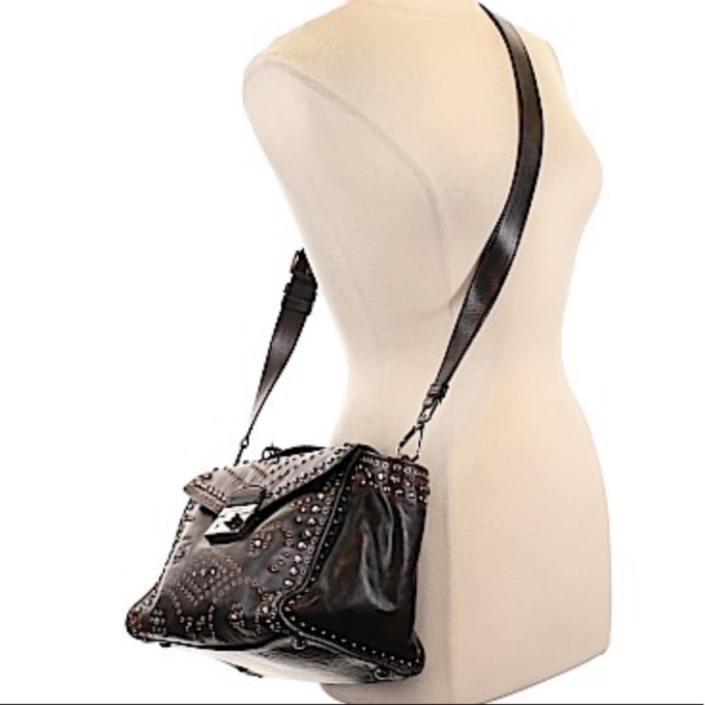 Prada Vitello Vintage Twin Pocket Satchel Bag, Black (Nero). - Picture 3 of 17